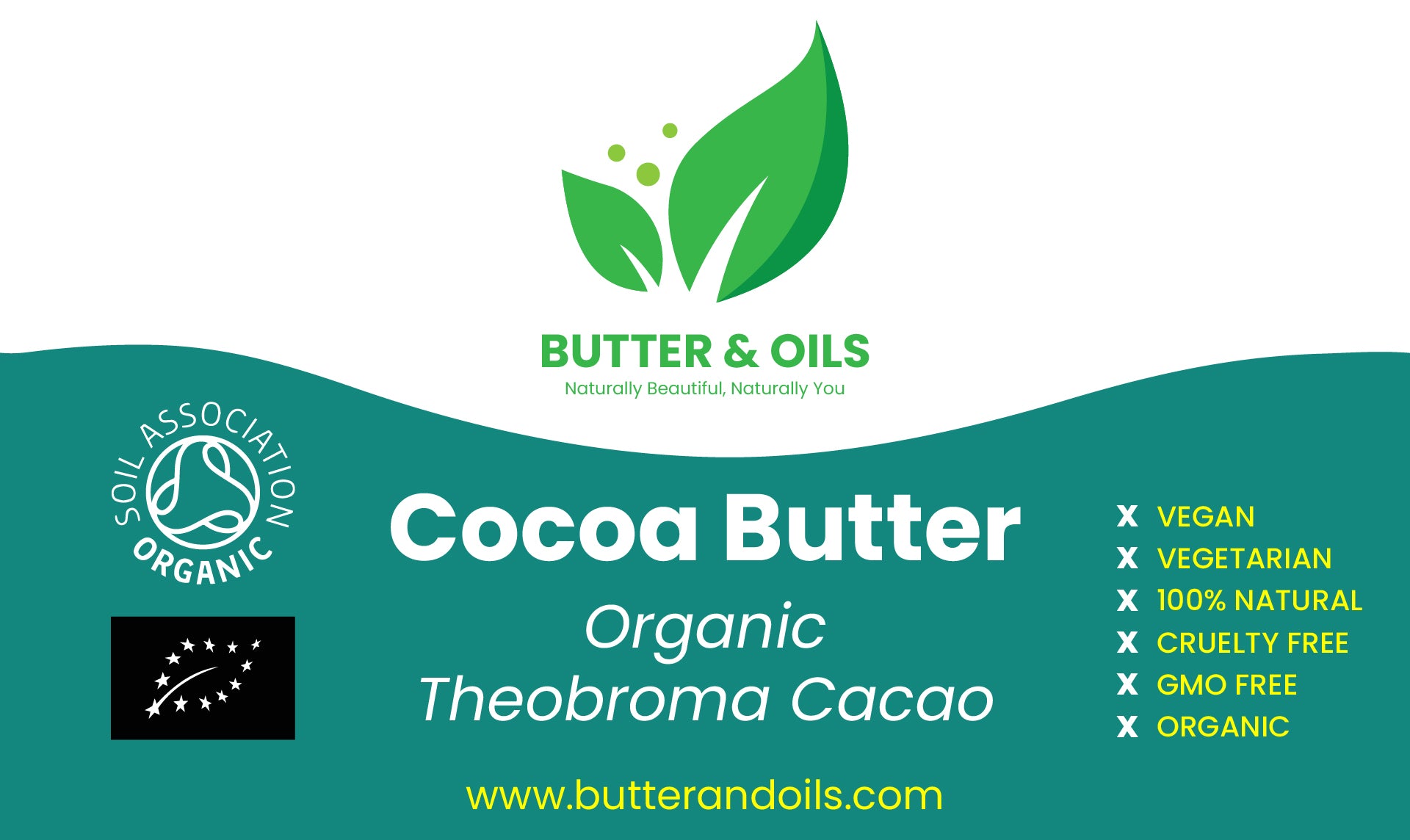 Cocoa Butter Organic Raw Unrefined